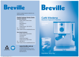 Breville CAFE MODENA Espresso/Cappuccino Machine User manual