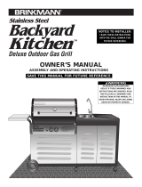 Brinkmann Backyard Kitchen Outdoor Gas Grill User manual