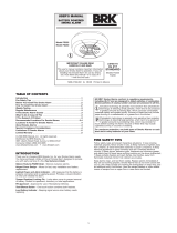 BRK FG250 User manual