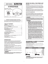 BRK Electronics Hearing Impaired Strobe Lights SL177 User manual