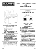 Broilmaster SSG-36 User manual