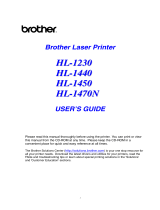 Brother HL-1470N User manual