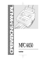 Brother MFC4450 User manual