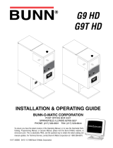 Bunn G9 HD User manual