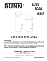 Bunn TDS3 User manual