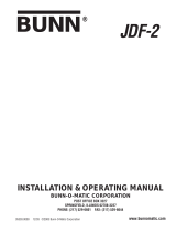 Bunn JDF-2 User manual