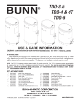 Bunn TDO-4 User manual