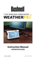 Bushnell Weather FXi 7-Day Internet Forecaster (Full Manual / English) User manual