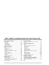 Cadillac 2004 Escalade ESV User manual