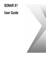 Cakewalk Sonar X1 User guide