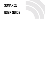 Cakewalk X3 User manual