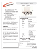 Califone 3132PLC User manual