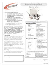 Califone 3432PLC User manual