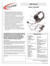 Califone 4100 User manual