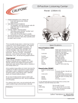 Califone 1208AV-01 User manual