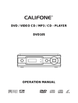 Califone DVD105 User manual