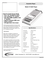 Califone 3112AV User manual