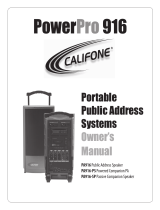 Califone PA916 -SP User manual