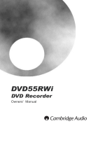 Cambridge Audio DVD57RWi User manual