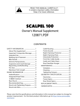 Cannondale SCALPEL 100 User manual