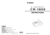 Canon imageFORMULA CR-180II User manual