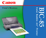 Canon BJC-85W User manual