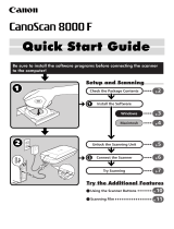 Canon CanoScan 8000F Quick start guide