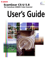 Canon CANOSCAN D660U User manual