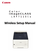 Canon Color imageCLASS LBP7110Cw Owner's manual