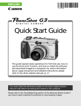 Canon G3 User manual