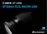 Canon ef180mm f-3.5l macro usm User manual