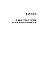 Canon FAX-L2000 User manual