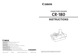 Canon imageFORMULA CR-180 Owner's manual