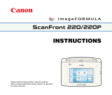 Canon imageFORMULA ScanFront 220 Owner's manual