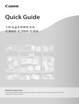 Canon imagePRESS C800/C700 Reference guide