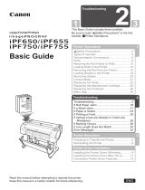 Canon iPF750 Owner's manual