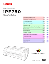 Canon imagePROGRAF iPF750 MFP User manual
