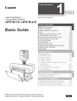 Canon imagePROGRAF iPF815 MFP Owner's manual