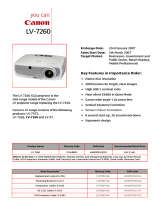 Canon LV-7260 User manual