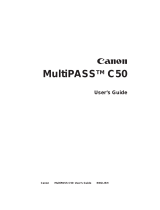 Canon MultiPASSTM C50 User manual