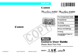 Canon A460 User manual
