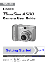 Canon A580 User manual