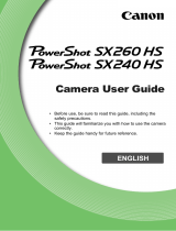 Canon SX260 HS User manual
