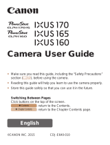 Canon PowerShot ELPH 170 IS IXUS 170 User manual