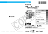 Canon PowerShot TX1 User manual