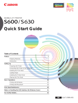 Canon S630 Quick start guide