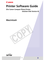 Canon Compact Photo Printer Owner's manual