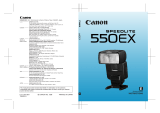 Canon SPEEDLIGHT 550EX User manual