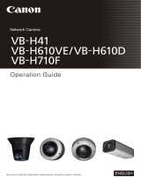 Canon VB-H710F Owner's manual