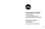 Capresso E Series User manual